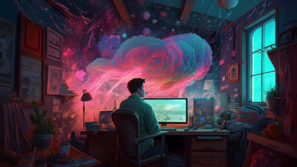 Cosmic working person